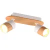 Image de Trio Applique murale LED - Bois clair