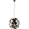 Image de Suspension boule noire verre Discalgo Trio 6xE14 54cm