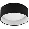 Image de Plafonnier LED Locarno RL rond 30 cm noir tissu 12W
