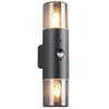 Image de Applique extérieure détecteur 2xE27 Trio Hoosic IP44