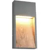 Image de Applique murale extérieure LED 13W anthracite imitation bois SALMON Trio