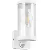 Image de Applique extérieure blanche détecteur E27 IP44 RL BONITO