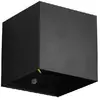 Image de Applique LED 1W noire batterie, détecteur mouvement IP44