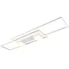 Image de Plafonnier LED géométrique blanc Trio Albany 37W, télécommande, CCT, dimmable