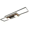 Image de Plafonnier LED moderne noir géométrique 37W dimmable télécommande CCT