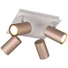 Image de Trio Spot Marley 4 lampes - Marron