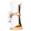 Image de Applique murale COAT Trio blanc/brun 2xGU10 haut/bas