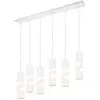 Image de Suspension moderne blanche mat tubes 6xGU10 Trio Stream