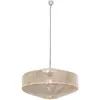 Image de Suspension boho beige coton Ø61 E27 Trio Svea chambre