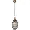 Image de Suspension industriel patine grille Ø26 E27 Trio Soraya