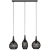 Image de Suspension barre noire industrielle 3xE27 SORAYA Trio
