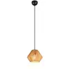 Image de Suspension boho noire et brune en papier LUCILLE RL 20 cm 1xE27