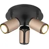 Image de Trio Spot plafond 3 lampes - Marron