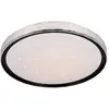 Image de Plafonnier LED rond noir effet étoilé 24W 2500 lm avec télécommande VARDA RL