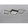 Image de Plafonnier LED noir géométrique à carrés 24W 3000K, collection GELO RL