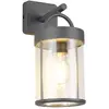 Image de Applique murale extérieure industrielle anthracite suspendue E27 ALMERIA