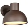 Image de Applique murale extérieure industrielle rouille avec dôme E27 10 W