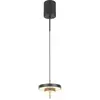 Image de Suspension stick moderne noire et dorée LED intégrée 10W ? variateur CCT