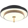 Image de Plafonnier LED moderne rond noir et doré 34W KEATON Trio