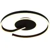 Image de Plafonnier LED moderne noir anneau ouvert 21W CALLE RL
