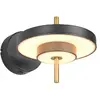 Image de Applique murale moderne noire et dorée KEATON Trio LED 10W à disques lumineux orientables