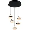 Image de Suspension LED moderne noire ? anneaux ronds 8W CCT 3 niveaux DIOS Trio