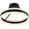 Image de Plafonnier LED anneau noir 21W CCT dimmable 40 cm DIOS Trio