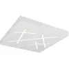 Image de Plafonnier LED décoratif carré blanc SNIP Trio, télécommande, variateur 24W