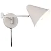 Image de Applique murale industrielle grise à bras réglable avec interrupteur 1xE14 10W COSIMA Trio