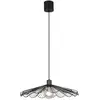 Image de Suspension industrielle noire ? abat-jour filaire ondulé 1xE27 60W MARGARITA