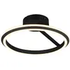 Image de Plafonnier LED noir anneau moderne 34W AMADOR Trio