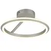 Image de Plafonnier LED moderne argenté AMADOR 34W CCT dimmable - Trio