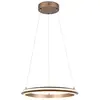 Image de Suspension LED moderne anneau café ?45 cm 34 W CCT dimmable Trio AMADOR