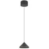 Image de Suspension noire minimaliste Trio LAGUNA LED 5W, abat-jour conique, CCT 2300/3000/4000 K