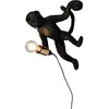 Image de Applique murale Art déco noire singe 1xE27 15W, interrupteur à cordon