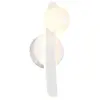 Image de Applique murale LED moderne blanche en verre, boule sur arc, dimmable 11W