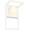 Image de Applique murale LED blanche moderne avec boule en verre, interrupteur, 11W, AROLA