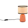 Image de Lampe de table décorative en céramique terracotta avec abat-jour beige E14 40W FORMENTERA