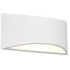 Image de Applique murale moderne blanche allongée haut-bas 1xE14 10W en plâtre peinturable