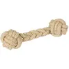 Image de Jouet pour chien haltère jute/coton Kerbl Beige 32x10 cm 81454