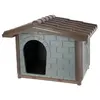 Image de Levin Niche pour chien 99 x 70 x 75 cm plastique recyclé brun/gris