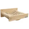 Image de KERBL Hamac pour Chat Mural - TIMBER - 38x33,5x16 cm - Bois Massif