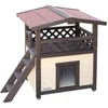 Image de Abri pour chat 4-seasons Kerbl Deluxe Marron 88x57x77 cm 81529