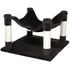 Image de Hamac pour chat Kerbl Samira Noir 49x49x32 cm 81585