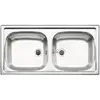 Image de Blanco évier cuisine inox 2 bacs