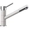 Image de BLANCO KANO - Mitigeur évier cuisine monocommande - Bec droit 360° - Chrome/Blanc - Cartouche céramique