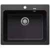 Image de Evier à encastrer 60cm silgranit noir - 525941 - BLANCO