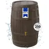 Image de 4rain Récupérateur d'eau pluie Tonneau VINO 250 L brun foncé
