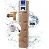 Image de 4rain BASIC réservoir mural kit complet 300 litres taupe incl. robinet de sortie en plastique et raccord de descente
