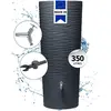 Image de GARANTIA NATURA 2in1 réservoir d'eau de pluie kit complet 350 litres gris graphite incl. robinet chromé design et raccord de descente